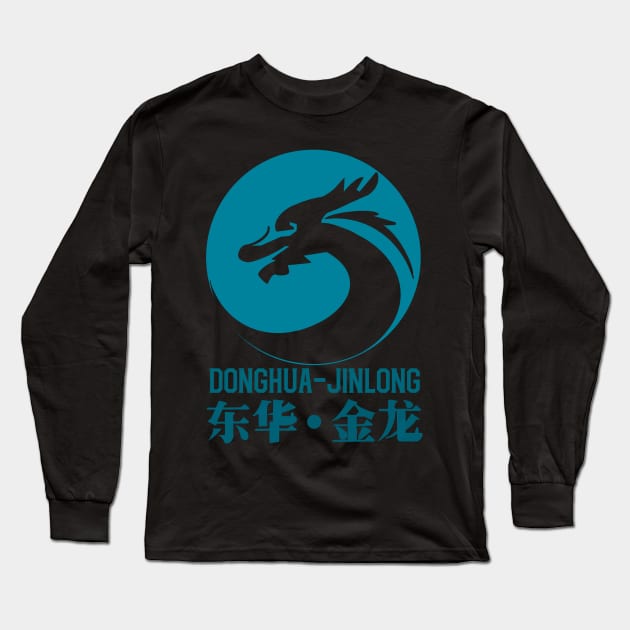 donghua-jinlong logo teal Long Sleeve T-Shirt by okan